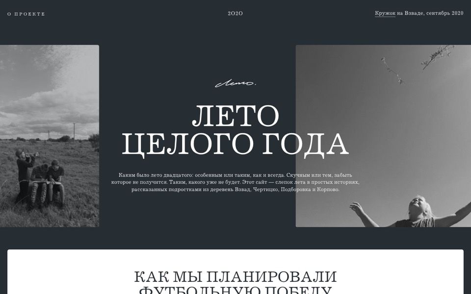 Screenshot of the Vzvad website